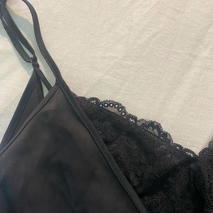 Black cami with bralette